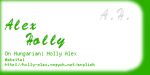 alex holly business card